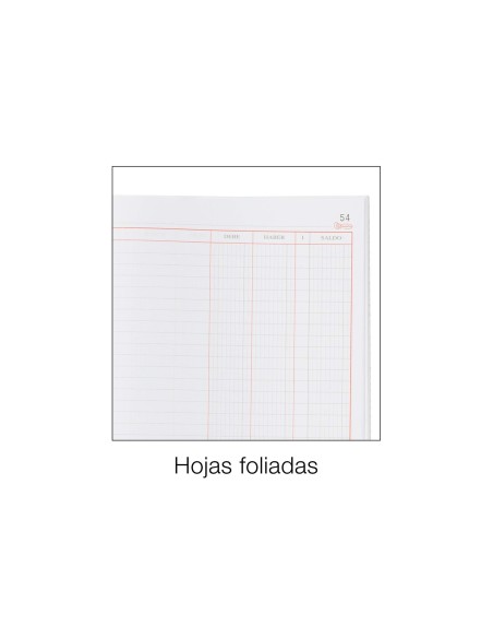 LIBRO MIQUELRIUS CARTONE 3016 FL.100 H.CUENTAS CORRIENTES DEBE HABER