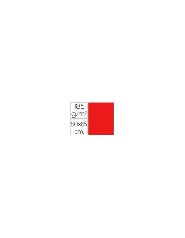 CARTULINA GUARRO ROJA 50X65 CM 185 GR