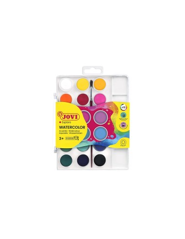ACUARELA JOVI 18 COL.ESTUCHE PLASTICO