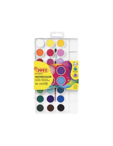 ACUARELA JOVI 24 COL.ESTUCHE PLASTICO