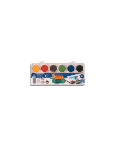 ACUARELA JOVI 6 COL.ESTUCHE PLASTICO