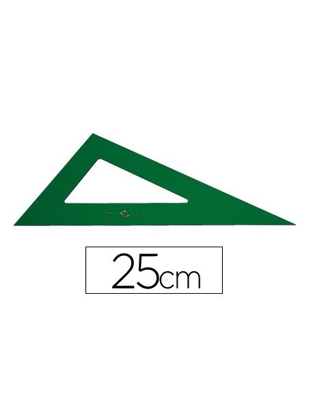CARTABON FABER 25 CM PLASTICO VERDE