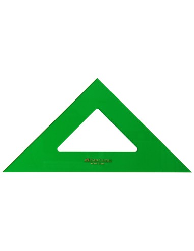 ESCUADRA FABER 25 CM PLASTICO VERDE