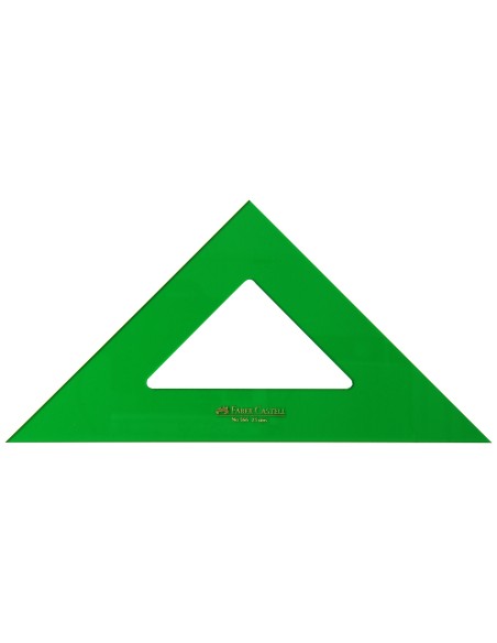 ESCUADRA FABER 25 CM PLASTICO VERDE