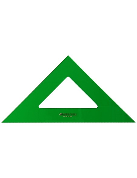 ESCUADRA FABER 28 CM PLASTICO VERDE