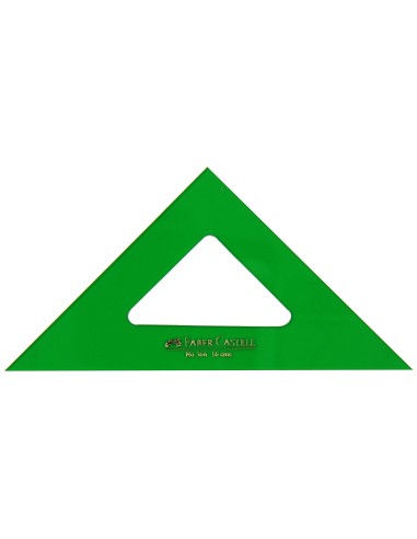 ESCUADRA FABER 16 CM PLASTICO VERDE