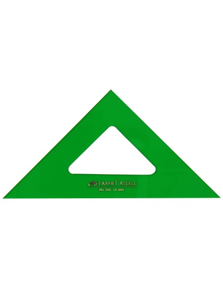 ESCUADRA FABER 16 CM PLASTICO VERDE