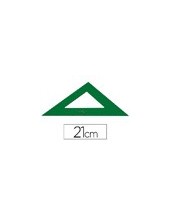 ESCUADRA FABER 21 CM PLASTICO VERDE 2