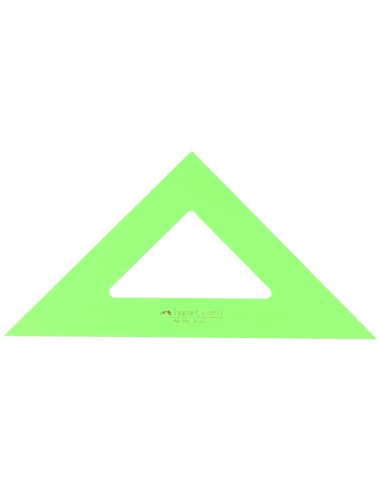 ESCUADRA FABER 21 CM PLASTICO VERDE