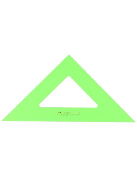ESCUADRA FABER 21 CM PLASTICO VERDE
