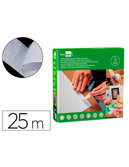 CINTA CIERRE ADH.  VELCRO BL.20MM X 25M