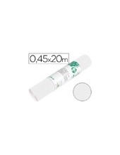 ROLLO ADHESIVO LIDERPAPEL UNICOLOR BLANCO BRILLO ROLLO 0,45 X 20 MT 2