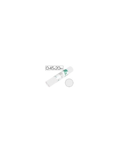 ROLLO ADHESIVO LIDERPAPEL UNICOLOR BLANCO BRILLO ROLLO 0,45 X 20 MT