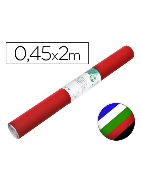 ROLLO ADHESIVO LIDERPAPEL UNICOLOR COLORES SURTIDOS ROLLO 0,45 X 2 MT