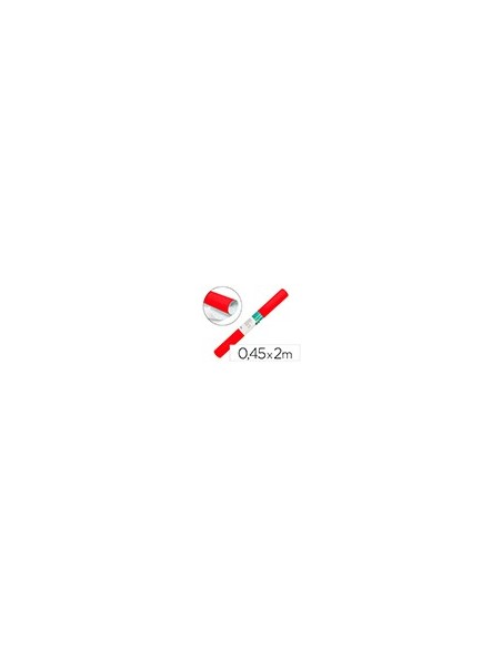 ROLLO ADHESIVO LIDERPAPEL UNICOLOR ROJO BRILLO ROLLO 0,45 X 2 MT RO21