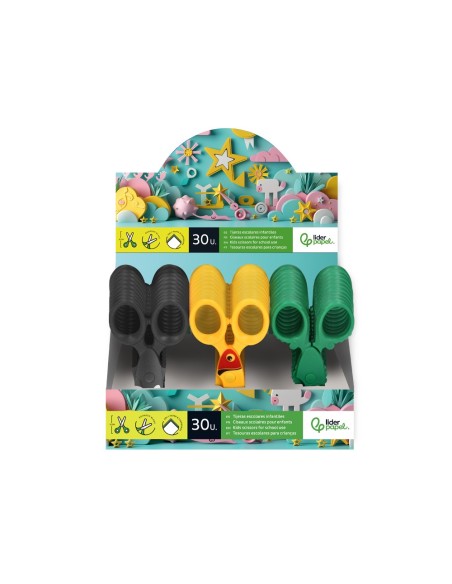 TIJERA ESCOLAR 12CM ESPECIAL INFANTIL CORTA PAPEL CARTON UNIDAD