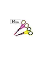TIJERA ESCOLAR LIDERPAPEL HIP HOP 14 CM UNIDAD 2