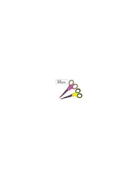 TIJERA ESCOLAR LIDERPAPEL HIP HOP 14 CM UNIDAD