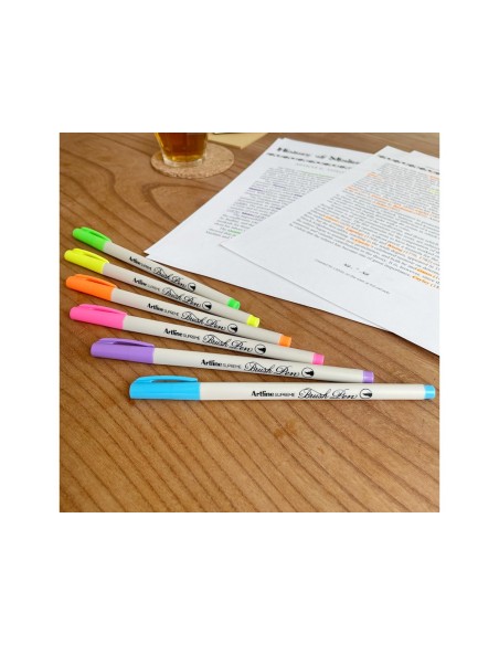 ROTULADOR ARTLINE SUPREME BRUSH BASE AGUA PUNTA TRAZO VARIABLE MELOCO