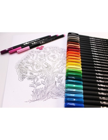 ROTULADOR ARTLINE EPFS200 FINE LINER FIBRA AM. LIMON 0,4MM