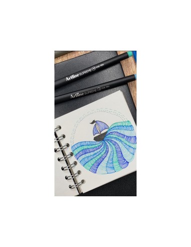 ROTULADOR ARTLINE EPFS200 FINE LINER FIBRA VE. 0,4MM