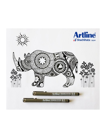 ROTULADOR ARTLINE CALIB MICROMETRICO NG.EK-284ILN POLIACETAL 0,4MM