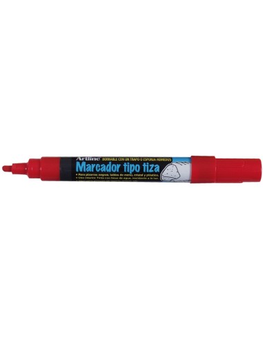 ROTULADOR ARTLINE PIZARRA VER NEGRA EPW-4-RO COLOR ROJO BOLSA 4 ROTUL