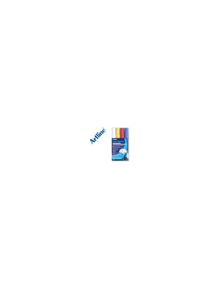 ROTULADOR ARTLINE PIZARRA VER NEGRA EPW-4-ST COL.SURT. BOLSA 4 ROTULA