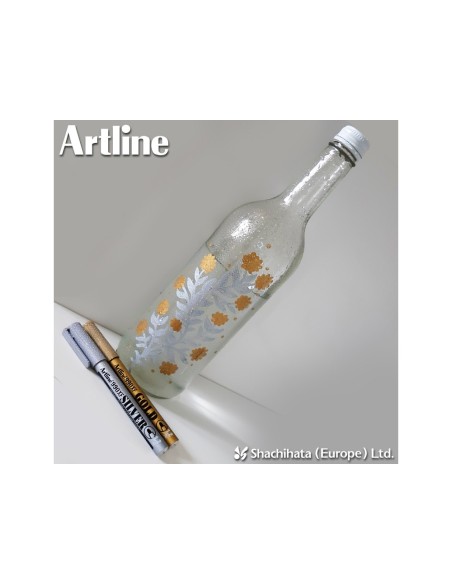 ROTULADOR ARTLINE MARCADOR PERM.TINTA METALICA EK-990 PLATA PUNTA RED