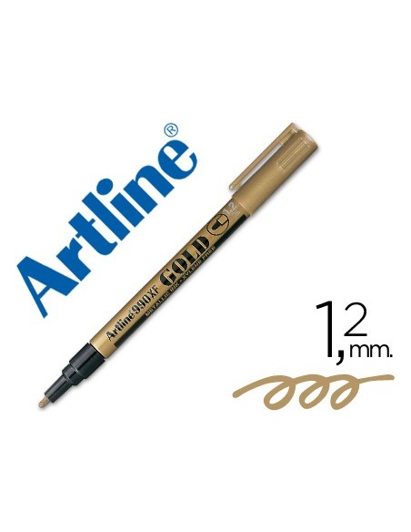 ROTULADOR ARTLINE MARCADOR PERM.PUNTA METALICA EK-990 ORO PUNTA RED.0