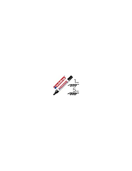 ROTULADOR EDDING MARCADOR PERM.1 NEGRO PUNTA BISELADA 5 MM