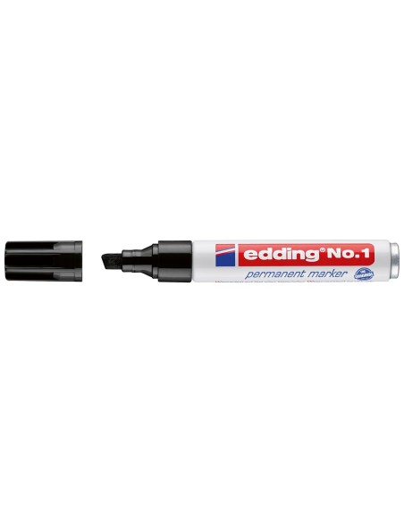 ROTULADOR EDDING MARCADOR PERM.1 NEGRO PUNTA BISELADA 5 MM
