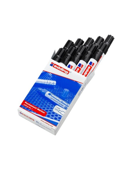 ROTULADOR EDDING MARCADOR PERM.1 NEGRO PUNTA BISELADA 5 MM