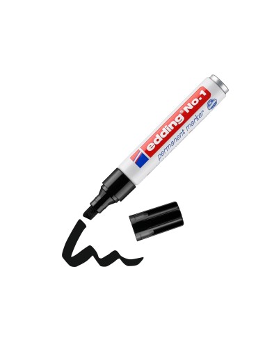 ROTULADOR EDDING MARCADOR PERM.1 NEGRO PUNTA BISELADA 5 MM