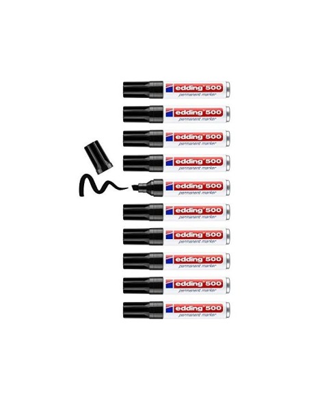 ROTULADOR EDDING MARCADOR PERM.500 NEGRO PUNTA BISELADA 7 MM