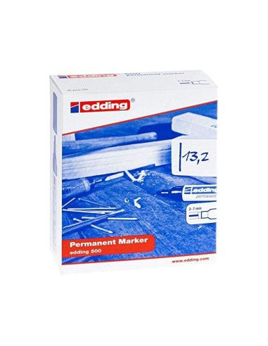 ROTULADOR EDDING MARCADOR PERM.500 NEGRO PUNTA BISELADA 7 MM