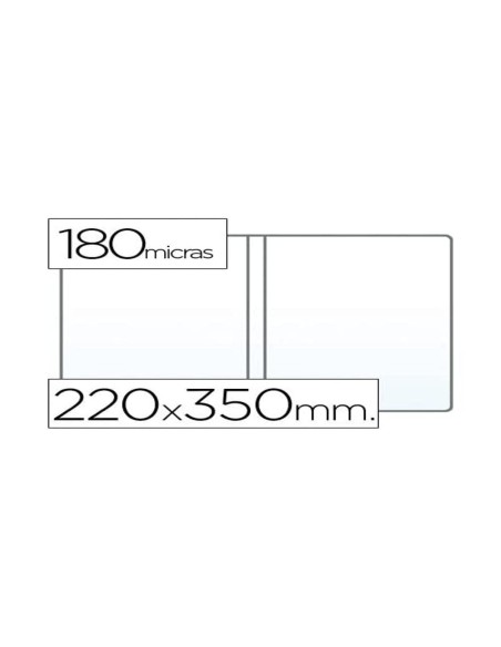 FUNDA PORTACARNET 4º DOBLE180 MICRAS PVC TPTE.