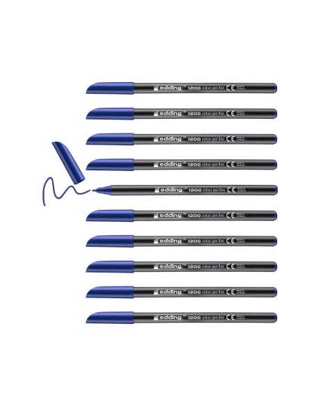 ROTULADOR EDDING PUNTA FIBRA 1200 AZUL N.3 PUNTA RED.0.5 MM