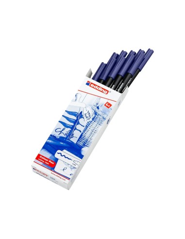 ROTULADOR EDDING PUNTA FIBRA 1300 AZUL PUNTA RED.0.5 MM