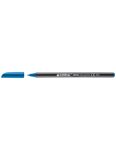 ROTULADOR EDDING PUNTA FIBRA 1200 AZUL CLARO N.10 PUNTA RED.0.5 MM