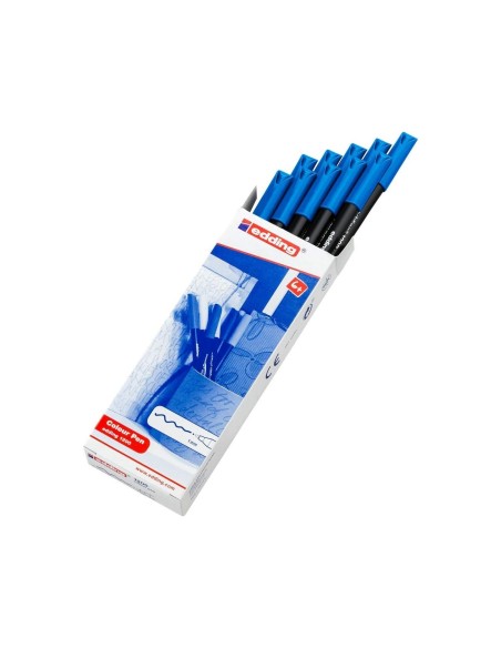 ROTULADOR EDDING PUNTA FIBRA 1200 AZUL CLARO N.10 PUNTA RED.0.5 MM