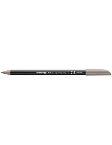 ROTULADOR EDDING PUNTA FIBRA 1200 GRIS N.12 PUNTA RED.0.5 MM
