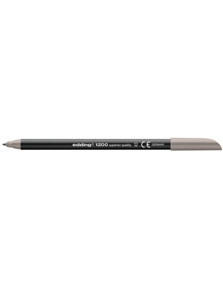 ROTULADOR EDDING PUNTA FIBRA 1200 GRIS N.12 PUNTA RED.0.5 MM