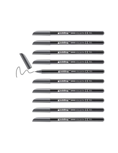 ROTULADOR EDDING PUNTA FIBRA 1200 GRIS N.12 PUNTA RED.0.5 MM