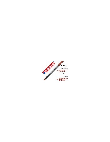ROTULADOR EDDING PUNTA FIBRA 1200 MARRON N.7 PUNTA RED.0.5 MM