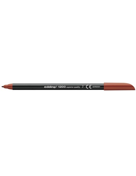 ROTULADOR EDDING PUNTA FIBRA 1200 MARRON N.7 PUNTA RED.0.5 MM