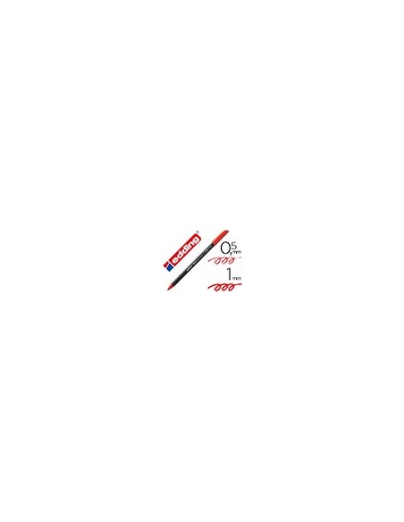 ROTULADOR EDDING PUNTA FIBRA 1200 ROJO N.2 PUNTA RED.0.5 MM
