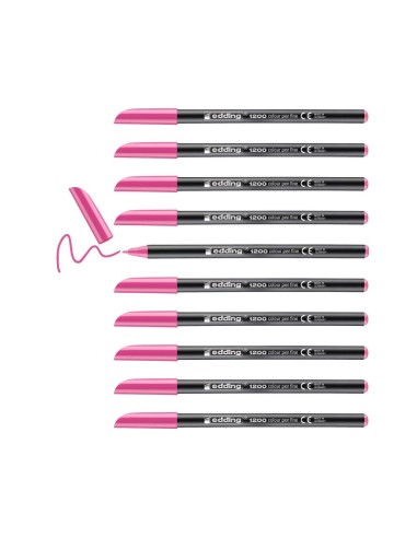 ROTULADOR EDDING PUNTA FIBRA 1200 ROSA N.9 PUNTA RED.0.5 MM