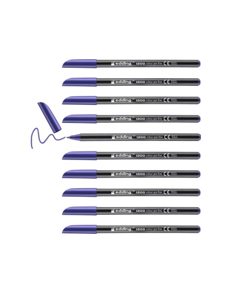 ROTULADOR EDDING PUNTA FIBRA 1200 VIOLETA N.8 PUNTA FIBRA 0.5 MM