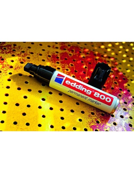 ROTULADOR EDDING MARCADOR PERM.800 AZUL PUNTA BISELADA 12 MM